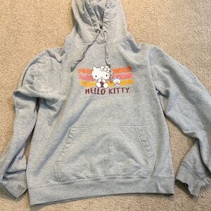 Sanrio Gray Hello Kitty Hoodie size Adult Small
